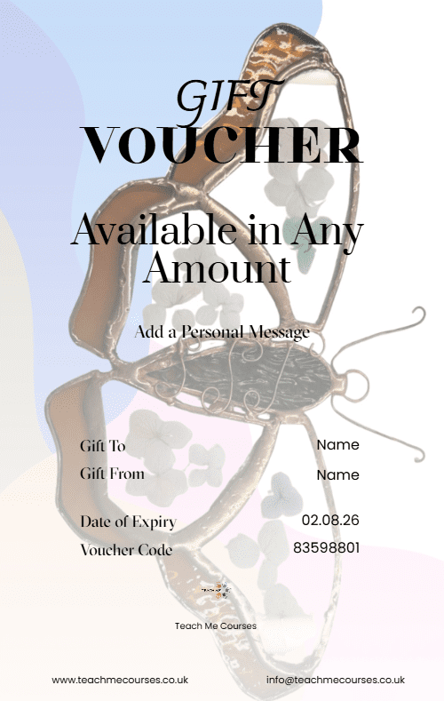 Craft Stained Glass Copper Foil Gift Voucher Portrait