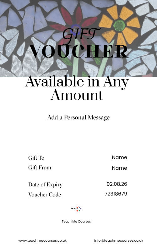 Craft Applique Gift Voucher Portrait