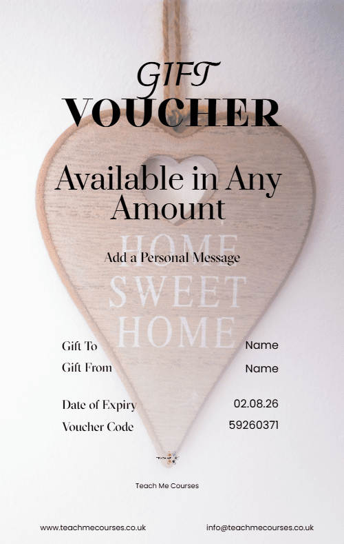 Special Home Gift Voucher Portrait