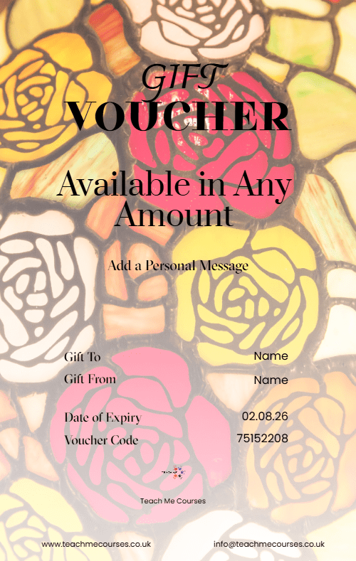 Craft Stained Glass Copper Foil Gift Voucher Portrait
