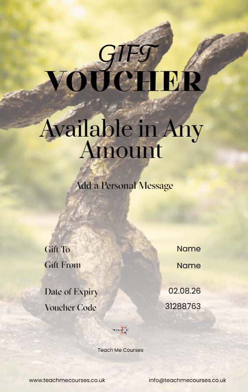 Craft Sculpting Gift Voucher Portrait