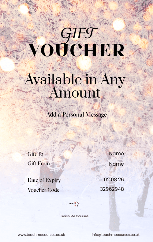 Special Christmas Gift Voucher Portrait