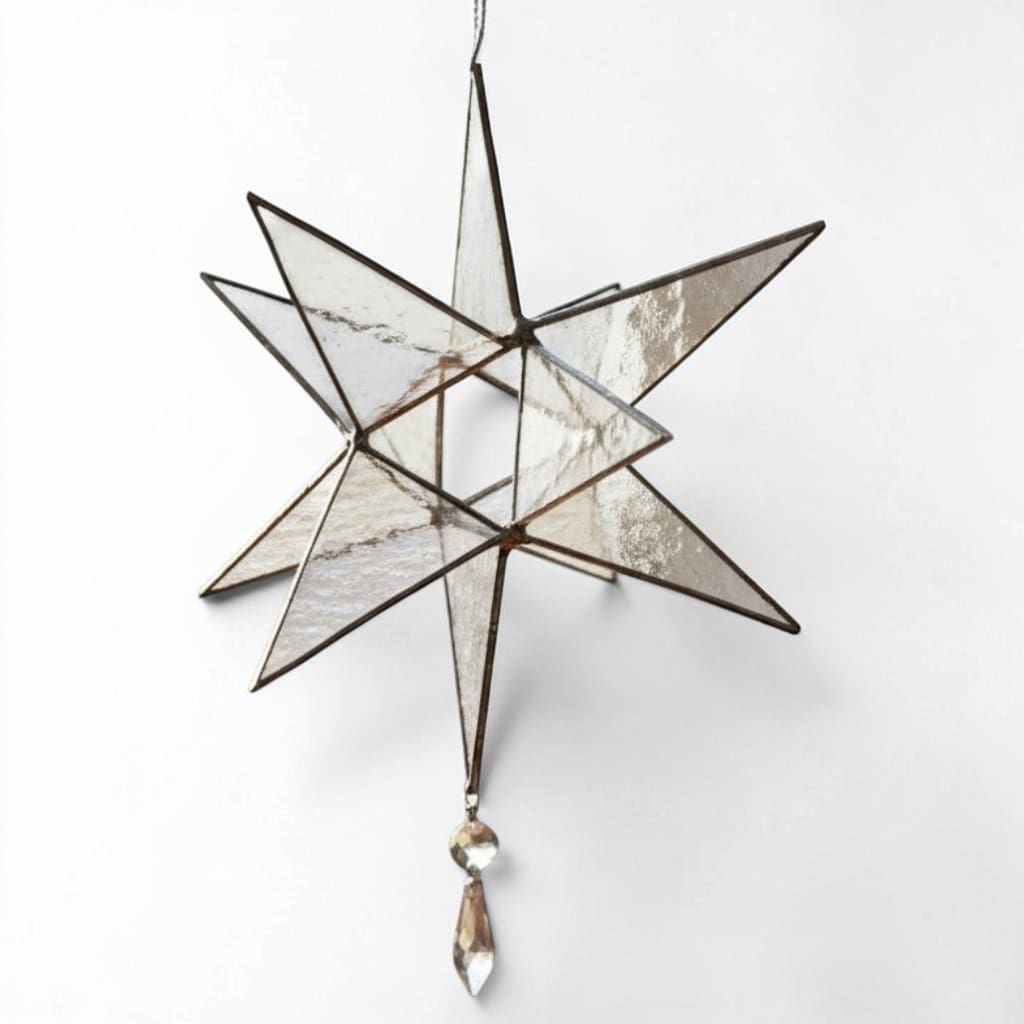 Stained Glass Moravian Star - Image 2