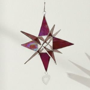 Stained Glass Moravian Star