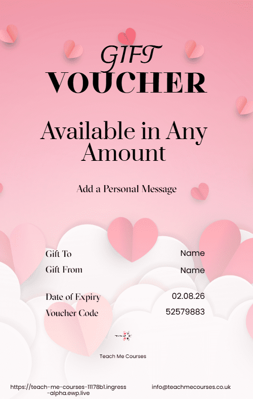 Special Love Gift Voucher Portrait