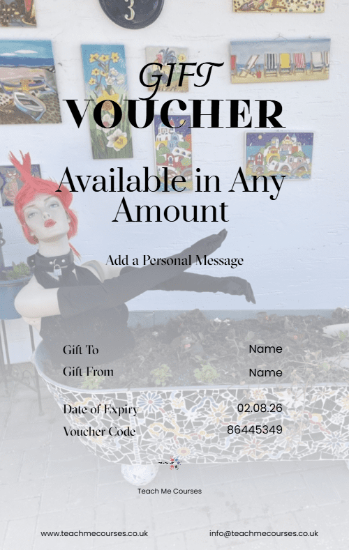Craft Mosaic Gift Voucher Portrait