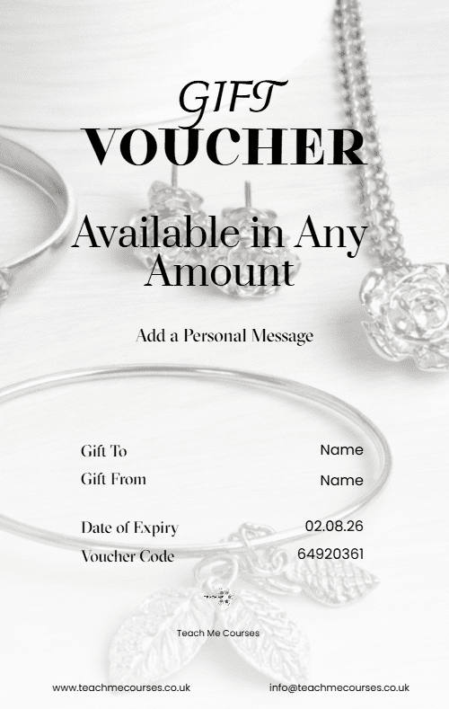 Craft Silver Clay Gift Voucher Portrait