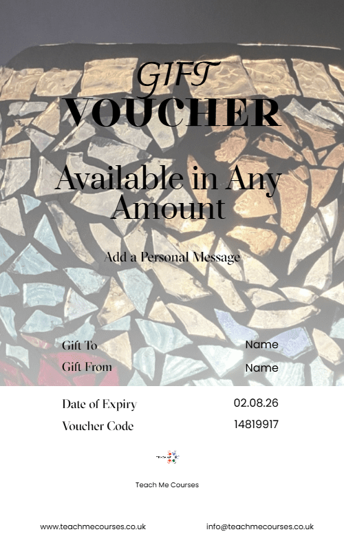 Craft Applique Gift Voucher Portrait