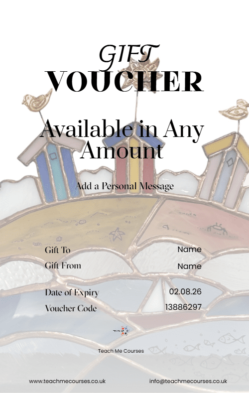 Craft Stained Glass Copper Foil Gift Voucher Portrait