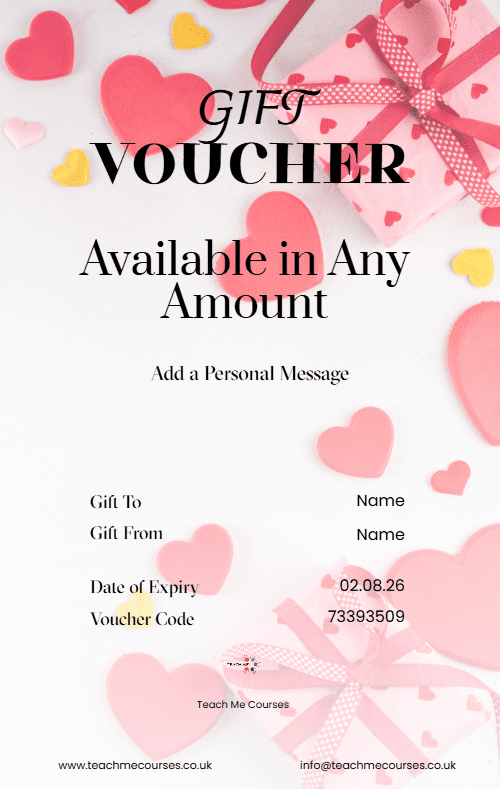 Special Love Gift Voucher Portrait