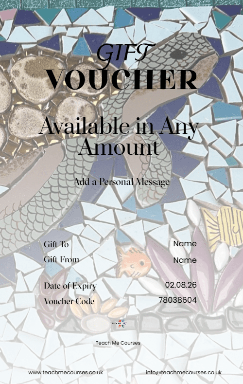 Craft Mosaic Gift Voucher Portrait
